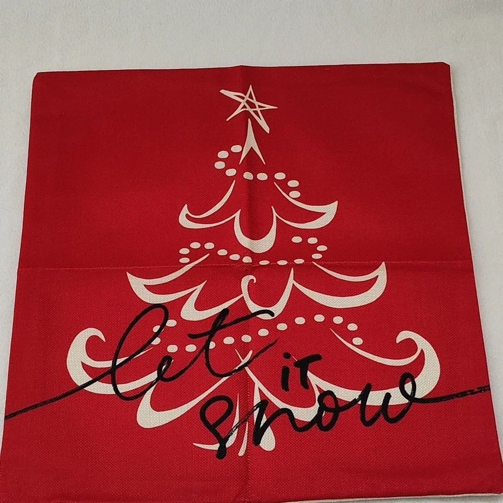 New Christmas Accent Pillow Case SET of 4